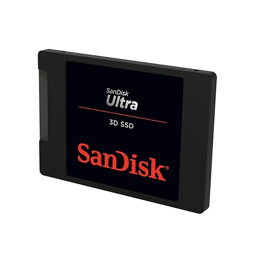 SanDisk Ultra 3D NAND 500GB Internal SSD - SATA III 6 Gb/s, 2.5 Inch /7 mm, Up to 560 MB/s - SDSSDH3-500G-G26 Newest Generation 500GB