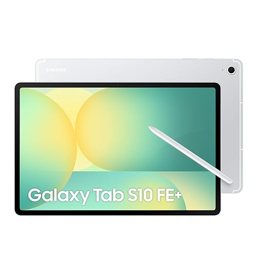 Samsung Galaxy Tab S10 FE+ Silver 128GB - AI Tablet, 13.1, 90Hz, 13MP Camera, IP68, S Pen Included (CAD Version & Warranty) Silver 128GB Tab S10 FE+ Tablet Only