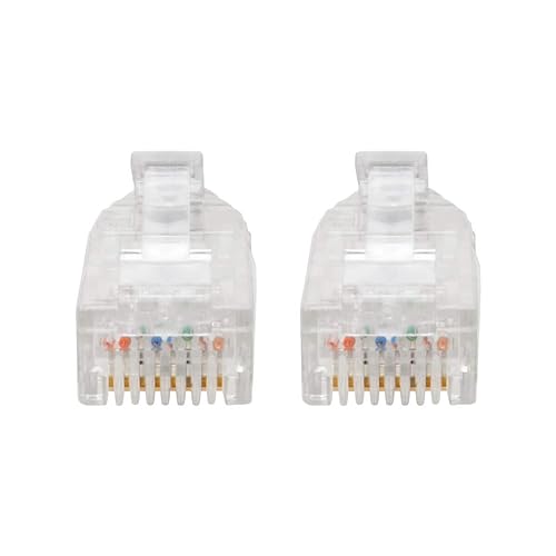 Tripp Lite Cat6 Gigabit Patch Cable Snagless UTP RJ45 Molded Slim Black 7' (N201-S07-BK) Black 7 ft.