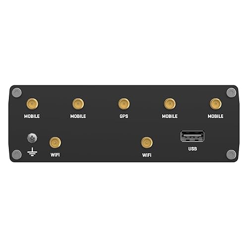 Teltonika RUTM50000000 Model RUTM50 Cellular 5G Router; Speeds of up to 3.4 Gbps; Dual SIM with Auto-failover; Backward Compatible with 4G (LTE Cat 19); for USA and Canada Carriers; Auto APN