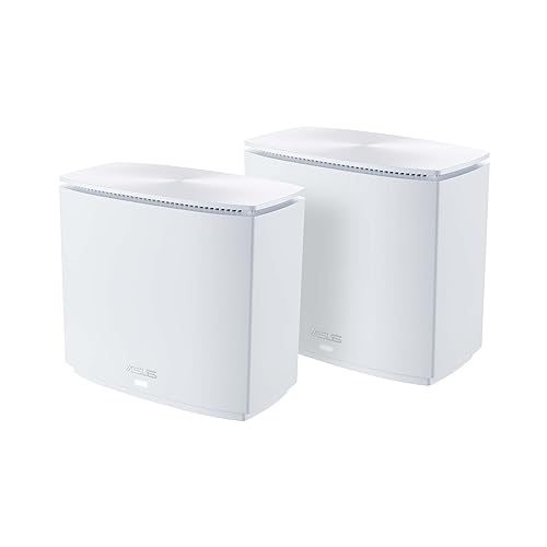 ASUS ZenWiFi AX Hybrid(XC5) AX3000 + MoCA 2.5 Mesh WiFi 6 System (2pk) - Whole Home Coverage up to 3,500 Sq.Ft. & 4+ Rooms for Thick Walls, AiMesh, Lifetime Security, Easy Setup