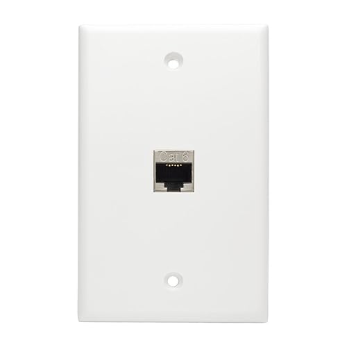 Tripp Lite N235-001-SH-D Cat6 Straight Through Modular Shielded in Line Snap-in Coupler with 90-Degree Down-Angled Port RJ45 F/F Cat6 Shielded (Angled)