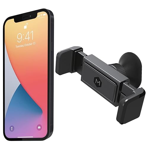 Mighty Mount Simpl Grip Dash Mount Phone Holder for Car - One Touch Dashboard Car Phone Holder Mount - Quick-Grip Car Mount for Phone Compatible with iPhone and Androids, Black car Phone Holder Mount Dashboard Mount