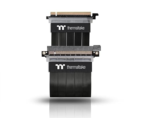 Thermaltake AC-045-CN1OTN-C1 TT Premium PCI-E x16 3.0 Extender Riser Cable 300mm Graphic Cards Black