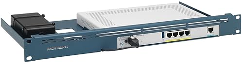 Rackmount.IT RM-CI-T11 Rack Mount Kit for Cisco ISR 1100, ISR 1100X, C926, and C927 Series – 1U, 19 Rackmount, Front-Facing Ports, Fixed Power Supply – Cisco Metallic Blue
