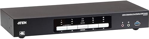 ATEN CS1944DP 4-Port USB 3.0 4K DisplayPort Dual Display KVMP Switch-TAA Compliant