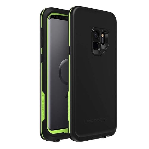 Lifeproof FRE SERIES Waterproof Case for Samsung Galaxy S9 - Retail Packaging - NIGHT LITE (BLACK/LIME)