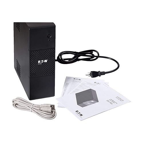 Eaton 5S550 UPS Battery Backup & Surge Protector, 550VA / 330W, AVR, Line Interactive 5S Power Supply 550VA
