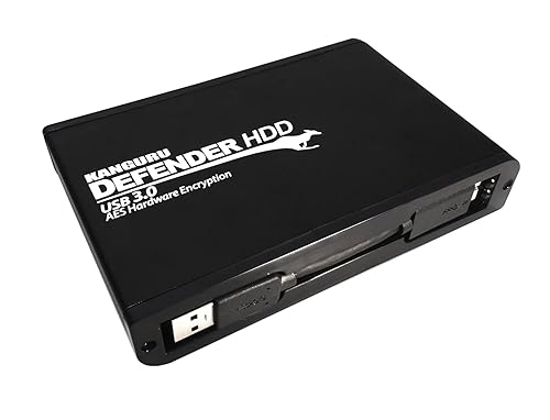 KANGURU Defender HDD 35 – 5 TB Secure Portable Hard Drive - Hardware Encryption -SuperSpeed USB 3.0 5TB HDD