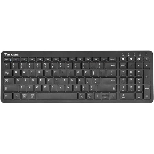 Targus Midsize Keyboard and Midsize Comfort Mouse Bundle, Black (AKM619AMUS)