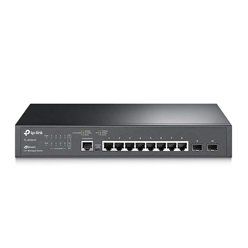 TP-Link TL-SG3210 v3 | 8 Port Gigabit Switch, 2 SFP Slots | Omada SDN Integrated | L2+ Smart Managed | IPv6 | Static Routing | L2/L3/L4 QoS, IGMP & LAG | 5 Year Manufacturer Warranty