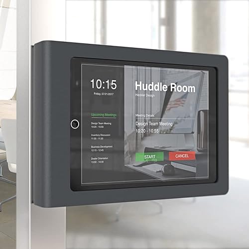 Heckler Design - H609-BG - Heckler Windfall Front Mount - Enclosure for Tablet - Steel - Black Gray - for Apple 10.2-inch iPad (7th Generation)