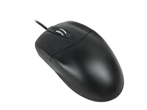 Adesso 3 Button Desktop PS/2 Optical Scroll Mouse, Black (HC-3003PS)