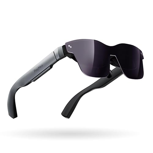 RayNeo Air 2 AR Glasses - Smart Glasses with 201 Micro OLED, Ultra-fast 120Hz, 600nits Brightness, 1080P Video Display Glasses, and Work on Android/iOS/Consoles/PC - Formerly TCL NXTWEAR