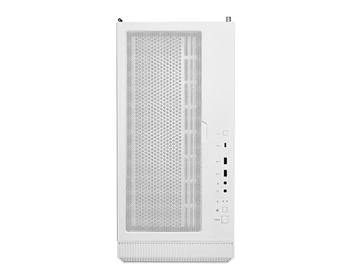 MSI MPG Velox 100R White - Mid-Tower Gaming PC Case - Tempered Glass Side Panel - 4 x 120mm ARGB Fans - Liquid Cooling Support up to 360mm Radiator - Mesh Panel for Optimized Airflow
