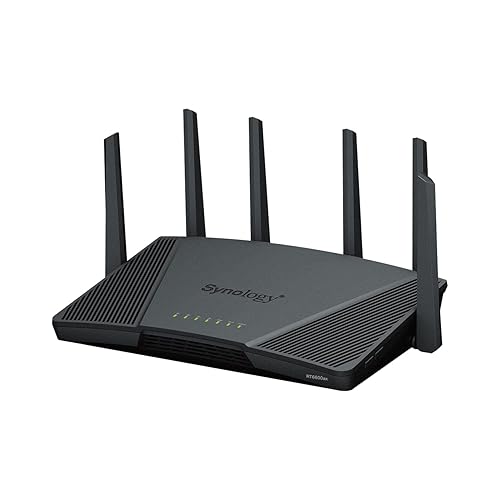 Synology RT6600ax - Tri-Band 4x4 160MHz Wi-Fi Router, 2.5Gbps Ethernet, VLAN Segmentation, Multiple SSIDs, Parental Controls, Threat Prevention, VPN (US Version)