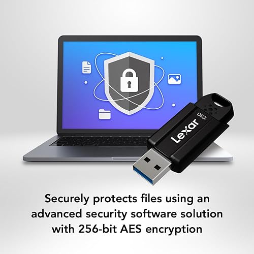 Lexar 128GB JumpDrive S80 USB 3.2 Gen 1 Flash Drive for Storage Expansion and Backup, Up to 150MB/s Read, Black (LJDS080128G-BNBNU) Black 128GB