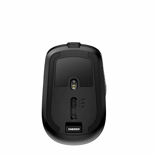 Cherry MW 8C Advanced Wireless Designer Mouse with USB-C Charging. Adjustable Resolution (600,1000,1600,or 3200 DPI) Long-Lasting 2.4GHz Wireless Through Mini Receiver and Bluetooth