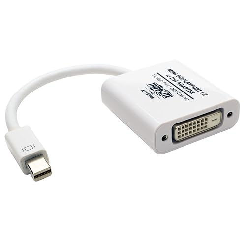 Tripp Lite Keyspan Mini DisplayPort to Dvi Active Cable Adapter, MDP 1.2, MDP to Dvi (M/F), 1080p, MDP2DVI, 6-in. (P137-06N-Dvi-V2), White