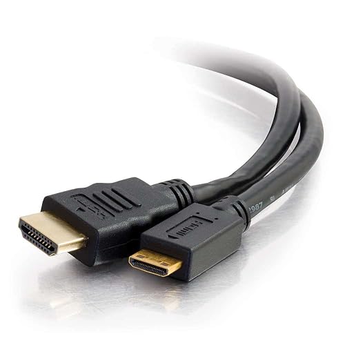 C2G 50620 4K UHD High Speed HDMI to Mini HDMI Cable (60Hz) with Ethernet for 4K Devices, Black (10 Feet, 3.04 Meters)