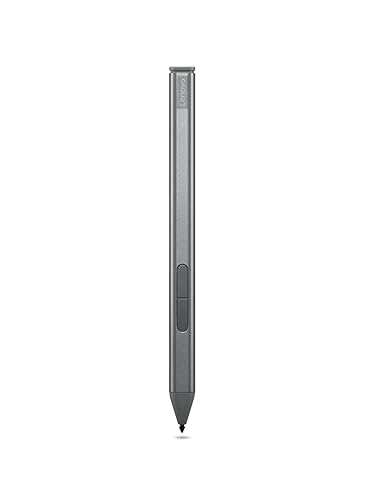 Lenovo Slim Pen for Laptops, Supports Multiple Protocols (WGP, MPP2.0, AES2.0 & AES1.0), Magnetic Attachment, Advanced Tilt Recognition, Rechargable, Grey Pens Slim Pen