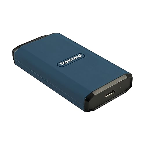 Transcend 4TB External SSD, USB 3.2 Gen 2 (20Gbps), Up to 2,000MB/s, Portable SSD with IPX5 Water-Resistant, 2-in-1 USB-C Cable, for Steam Deck, ROG Ally, Windows&Mac, iPhone&iPad, Android, PS5, Xbox