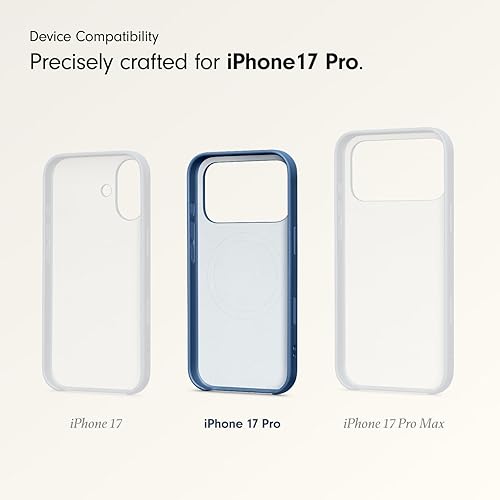 Beats iPhone 17 Pro Kickstand Case with MagSafe & Camera Control, Built in Stand & Lanyard, Matte Finish with Microfibre Lining – Bedrock Blue iPhone 17 Pro Kickstand Bedrock Blue