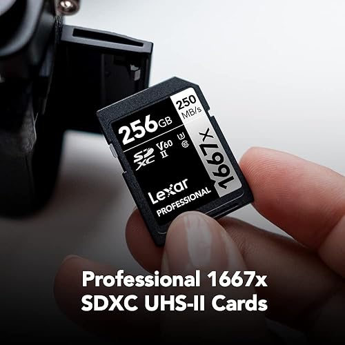Lexar Professional 1667X 64GB + 1066X 64GB SDXC UHS-II/U3 Memory Cards Bundle 64GB Cards + Card Silver Series