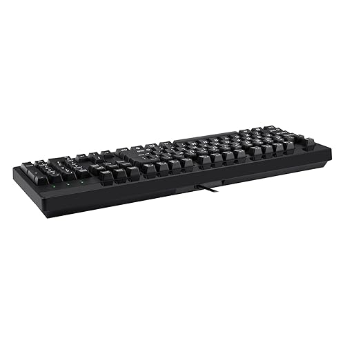 ADESSO EasyTouch 130 Full-Sized USB Wired Mechanical Keyboard with Brown Switches, Dedicated Copilot AI Hotkey, Gasket-Mounted for Quiet Typing, 2X Large Print Keycaps, and N-Key Rollover for Windows