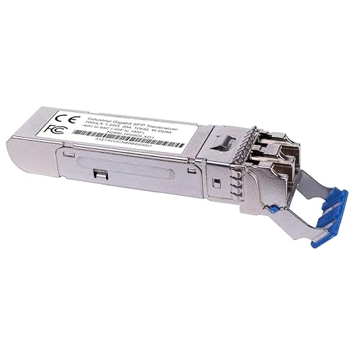 Tripp Lite Gigabit Industrial SFP Transceiver, Singlemode Fiber, 1000Base-LX, LC Duplex, DDM, Bi-Directional, 1.25 Gbps, Up to 6.2 Miles / 10 Km, 1-Year Warranty (N286I-1P25GLXD1)