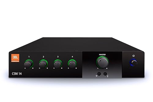 JBL CSM14 Commercial Series 4-input, 1-output Audio Mixer 8-input