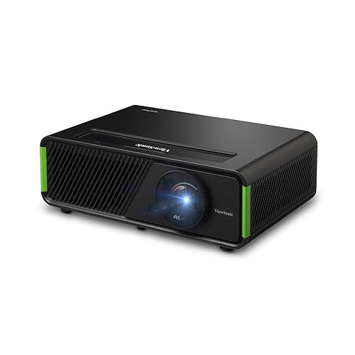 ViewSonic X1-4K Pro Echter 4K HDR LED Beamer mit Google TV, 2500 ANSI Lumen, 240 Hz, 4.2 ms Eingabeverzögerung, Auto Keystone, 60000 Stunden LED-Lebensdauer, für Heimkino & Gaming