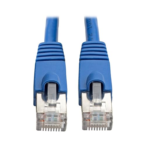 Tripp Lite Augmented Cat6 Cat6a Shielded 10G Patch Cable RJ45 M/M Blue 3' (N262-003-BL) Blue 3 Feet STP