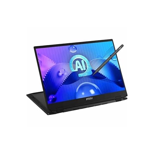msi Summit E16 AI Studio A1VETG-036US 16 WQXGA 165Hz 2-in-1 Touchscreen Laptop, Intel Core Ultra 7-155H 3.8GHz, 32GB RAM, 1TB SSD, NVIDIA GeForce RTX 4050 6GB, Windows 11 Pro, Ink Black RTX 4050 Graphics