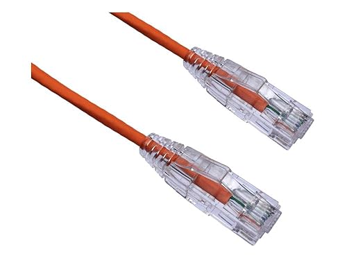 Axiom Memory Solutionlc 1ft Cat6 Bendnflex Ultra-Thin SNAGLESS Patch Cable 550MHz (Orange)