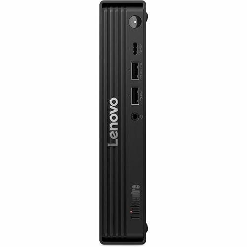 Lenovo ThinkCentre M70q Gen 6 13A4002DUS Desktop Computer - Intel Core Ultra 7 265T - 16 GB - 512 GB SSD - Tiny - Black - Intel Q870 Chip - Windows 11 Pro - Intel DDR5 SDRAM - English Keyboard - IEEE