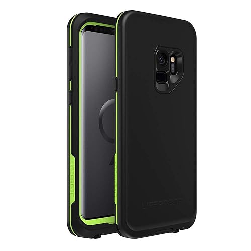 Lifeproof FRE SERIES Waterproof Case for Samsung Galaxy S9 - Retail Packaging - NIGHT LITE (BLACK/LIME)