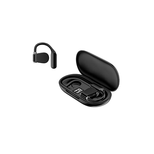 Adesso Xtream T4 Open-Ear Bluetooth 5.3 Wireless Earbuds with Touch Controls, Charging Case, Dual Mic, Ergonomic Fit, and Multi-Platform Compatibility