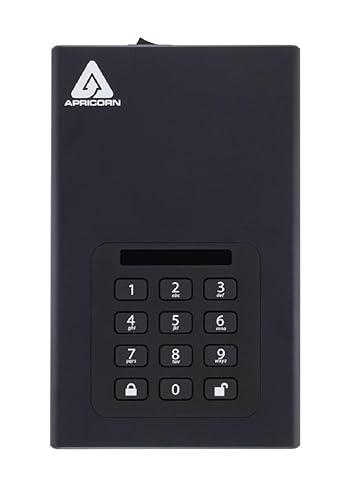 Apricorn Aegis Padlock 2 TB DT 256-bit Encrypted USB 3.0 Hard Drive (ADT-3PL256-2000 ) 2TB