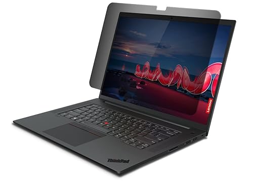 Targus 4Vu Privacy Screen for 16” Lenovo ThinkPad P1 Gen 4, Landscape with Flip Attachment (ASF16W1GL)