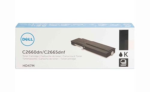 Dell HD47M Black Toner Cartridge for C2660dn, C2665dnf Color Laser Printers
