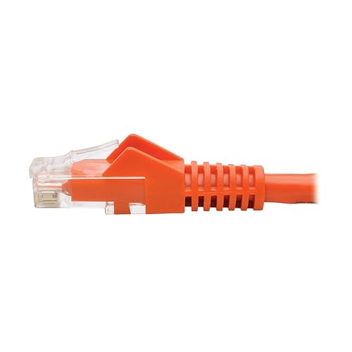 Tripp Lite N201-050-or Cat6 Gigabit Ethernet Snagless Molded Patch Cable 24 AWG 550MHz Premium UTP, Orange, RJ45 M/M 50' 50-ft. Orange