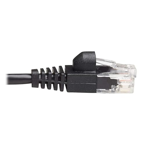 Tripp Lite Cat6a 10G Ethernet Cable, Snagless Molded Slim UTP Network Patch Cable (RJ45 M/M), Black, 25 ft. (N261-S25-BK) Black 25-ft.