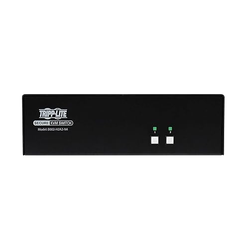 Tripp Lite Secure KVM Switch, 2-Port HDMI, United States Government NIAP-Certified PP4.0 Security, 4K @ 60Hz Quality, TAA Compliant, 3-Year Warranty (B002-H2A2-N4)