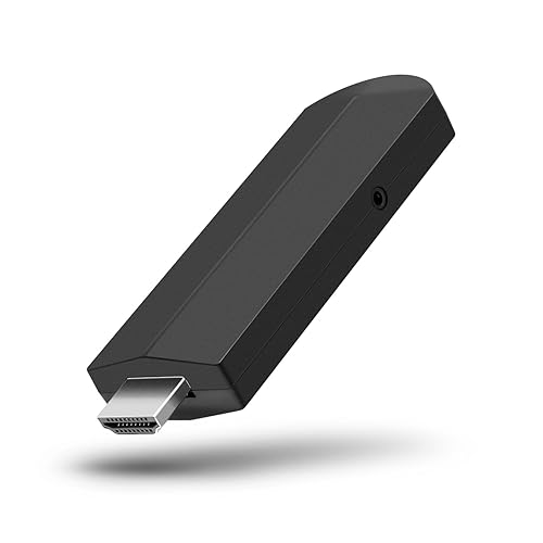 Aluratek PicStick - Wireless HDTV photo and video viewer with remote control, turn your HDTV or monitor into a digital photo frame via smartphone app, easy installation (APWHS01F)