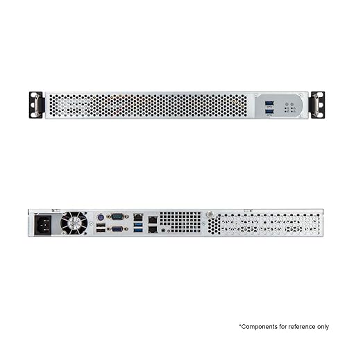 IN-WIN IW-RF100S-S265 1U Short Depth Mini-ITX Rackmount Server Chassis, 265W