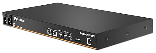 Vertiv Avocent ACS 8000 8-Port Serial Console Server, Dual AC Power, Analog Modem (ACS8008MDAC-400) 8-port Dual AC Power Modem