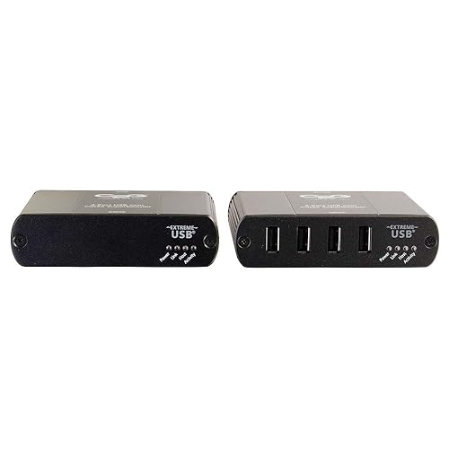 C2G/Cables to Go 34020 4-Port USB 2.0 Over Cat5 Extender
