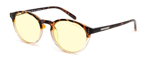 GUNNAR - Premium Gaming and Computer Glasses - Blocks 35% Blue Light - Attaché, Tortoise/Rose Fade, Clear Tint