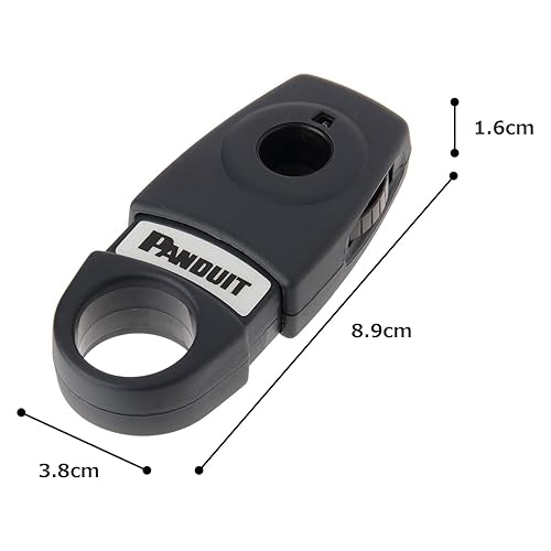 Panduit CJAST Adjustable Single-Handed Cable Jacket Stripping Tool, Black